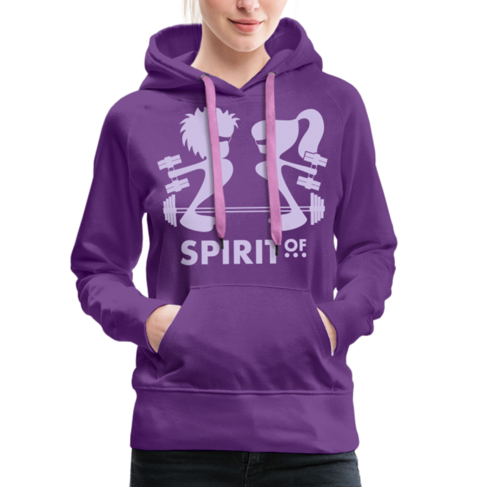 Sudadera Morada con capucha (Mujer) - Spiritof Gym Lavender Shapes - purple