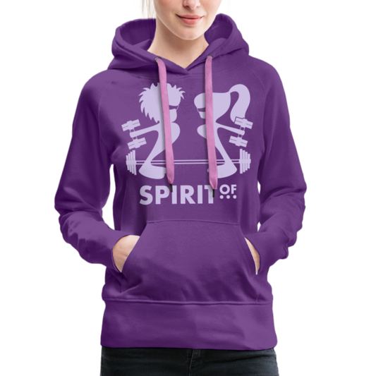 Sudadera Morada con capucha (Mujer) - Spiritof Gym Lavender Shapes - purple