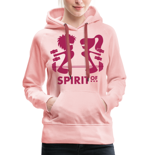 Sudadera Rosa Cristal con capucha (Mujer) - Spiritof Gym Magenta Shapes - crystal pink