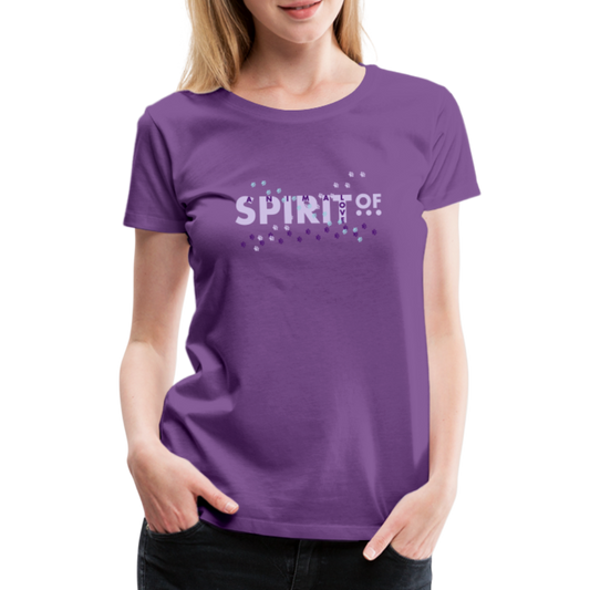 Camiseta Básica 150 Morada (Mujer) - Spiritof AnimaLove Lavander&Purple (FootPrints) - purple