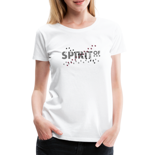 Camiseta Básica 150 Blanca (Mujer) - Spiritof AnimaLove Grey&White (FootPrints) Elementos multimedia1 de 1 - white