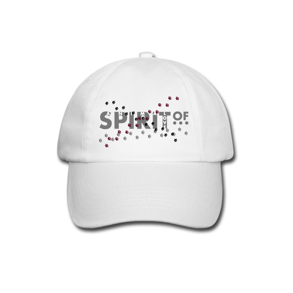 Gorra Béisbol Blanca - Spiritof AnimaLove Grey&White (FootPrints) - white/white
