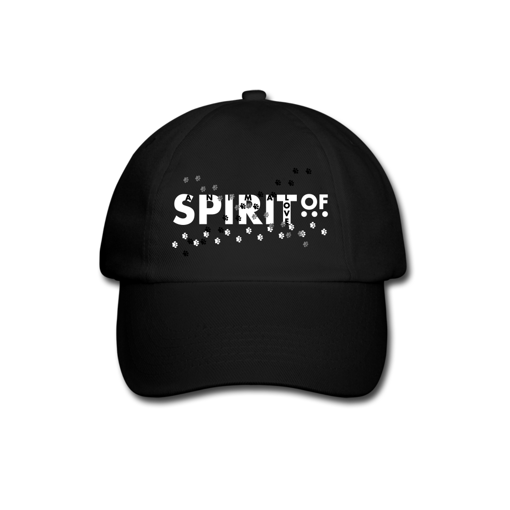 Gorra Béisbol Negra - Spiritof AnimaLove White&Black (FootPrints) - black/black