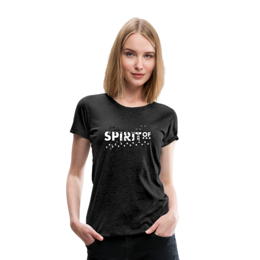 Camiseta Básica 150 Antracita (Mujer) - Spiritof AnimaLove White&Black (FootPrints) - charcoal grey