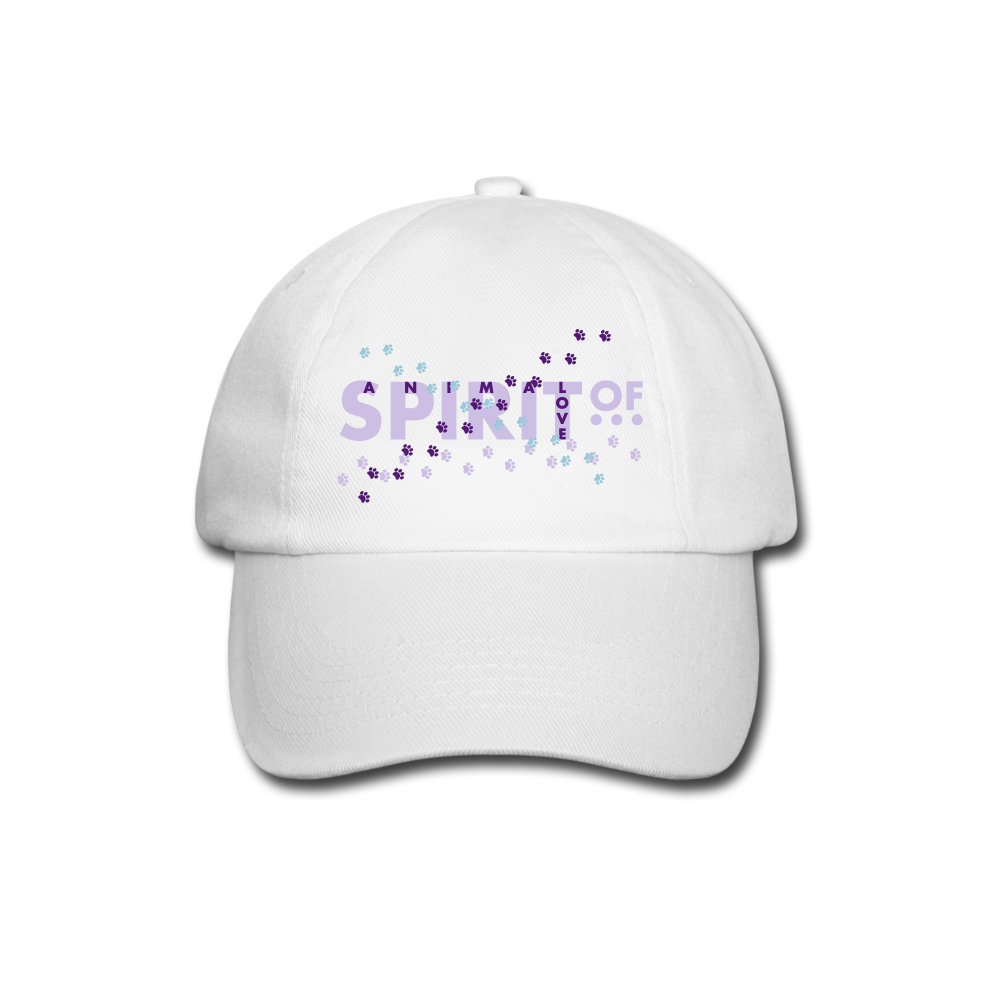Gorra Béisbol Blanca - Spiritof AnimaLove Lavander&Purple (FootPrints) - white/white
