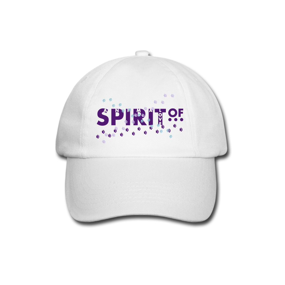 Gorra Béisbol Blanca - Spiritof AnimaLove Purple&White (FootPrints) - white/white