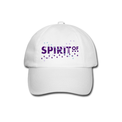 Gorra Béisbol Blanca - Spiritof AnimaLove Purple&White (FootPrints) - white/white