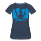 Camiseta Básica 150 Azul Marino (Mujer) - Spiritof Surf LightBlue Shapes - navy