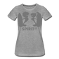 Camiseta Básica 150 Gris Jaspeado (Mujer) - Spiritof Surf Grey Shapes - heather grey