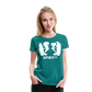 Camiseta Básica 150 Turquesa (Mujer) - Spiritof Surf White Shapes - diva blue
