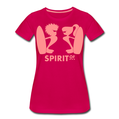 Camiseta Básica 150 Fucsia (Mujer) - Spiritof Surf Pink Shapes - dark pink
