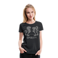Camiseta Básica 150 Negra (Mujer) - Spiritof Gym Grey Shapes - black