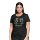 Camiseta Básica 150 Negra (Mujer) - Spiritof Gym Grey Shapes - black