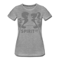 Camiseta Básica 150 Gris Jaspeado (Mujer) - Spiritof Gym Grey Shapes - heather grey