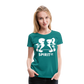 Camiseta Básica 150 Turquesa (Mujer) - Spiritof Gym White Shapes - diva blue