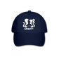 Gorra Béisbol Negra/Azul Marino - Spiritof Gym White - blue/blue