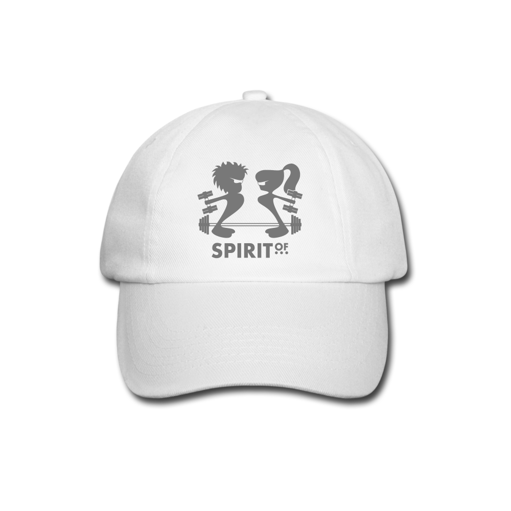 Gorra Béisbol Blanca/Negra - Spiritof Gym Grey - white/white