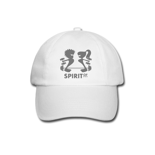 Gorra Béisbol Blanca/Negra - Spiritof Gym Grey - white/white