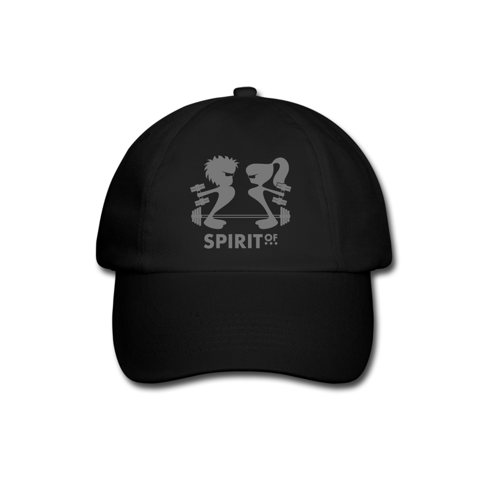 Gorra Béisbol Blanca/Negra - Spiritof Gym Grey - black/black