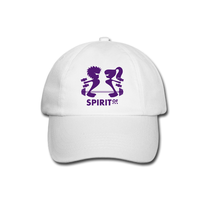 Gorra Béisbol Blanca/Negra/Azul Marino - Spiritof Gym Purple Shapes - white/white