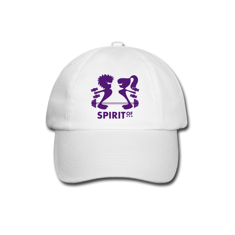 Gorra Béisbol Blanca/Negra/Azul Marino - Spiritof Gym Purple Shapes - white/white