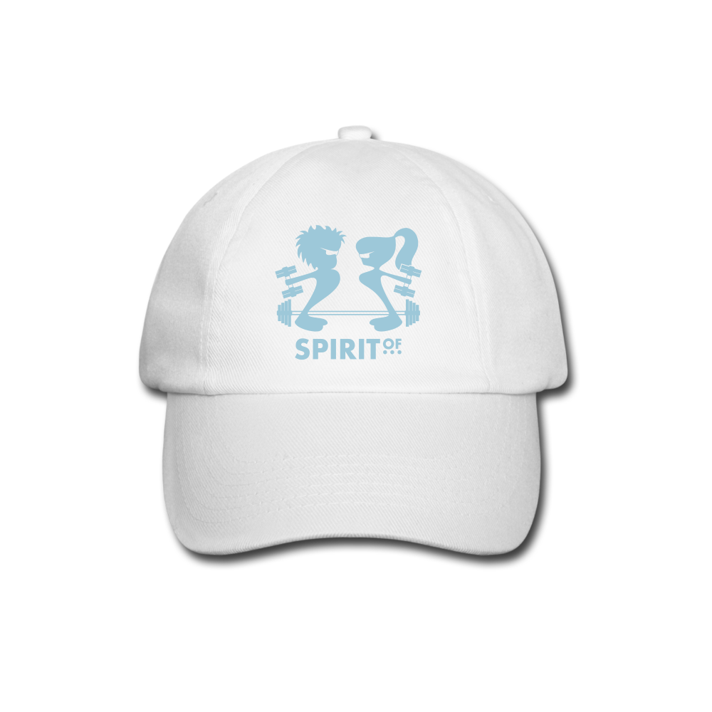 Gorra Béisbol Blanca/Negra/Azul Marino - Spiritof Gym SkyBlue Shapes - white/white