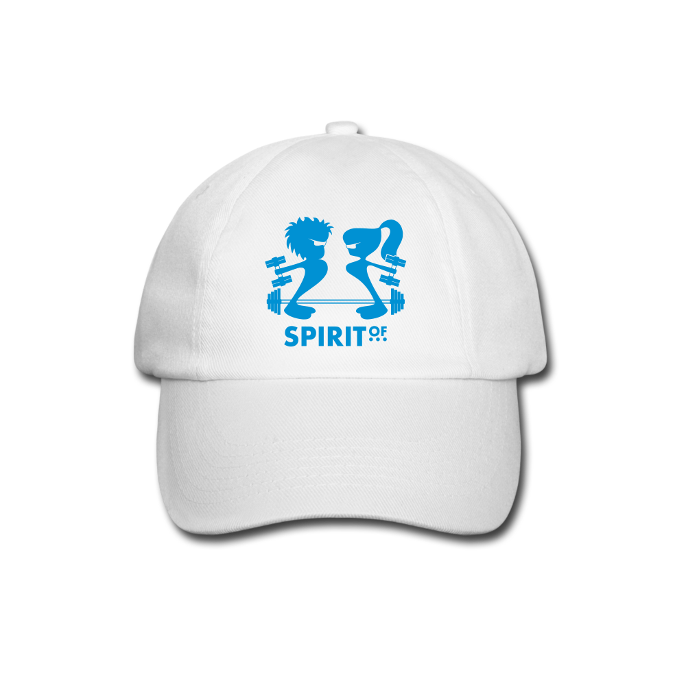 Gorra Béisbol Blanca/Negra/Azul Marino - Spiritof Gym LightBlue Shapes - white/white
