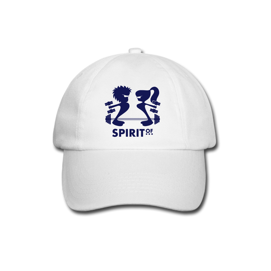 Gorra Béisbol Blanca - Spiritof Gym Navy Shapes - white/white