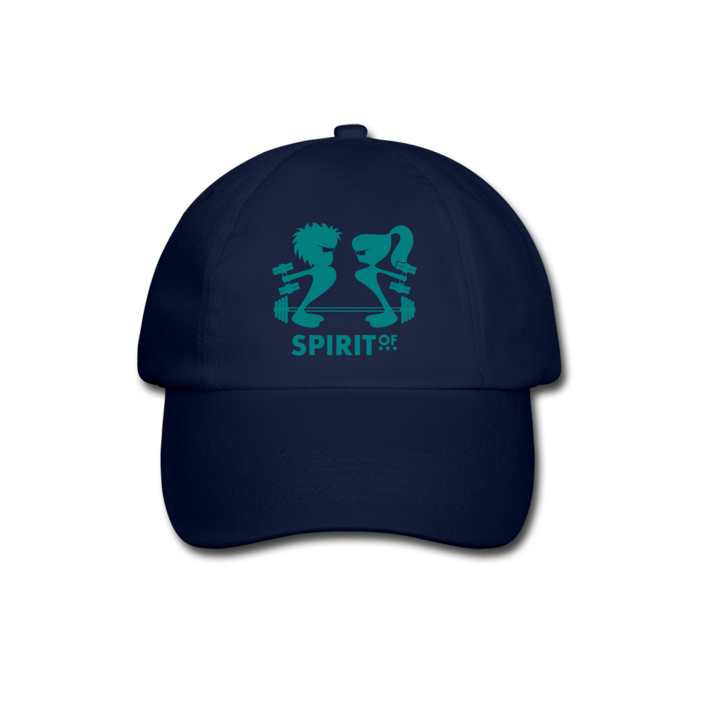 Gorra Béisbol Blanca/Negra/Azul Marino - Spiritof Gym EmeraldGreen Shapes - blue/blue