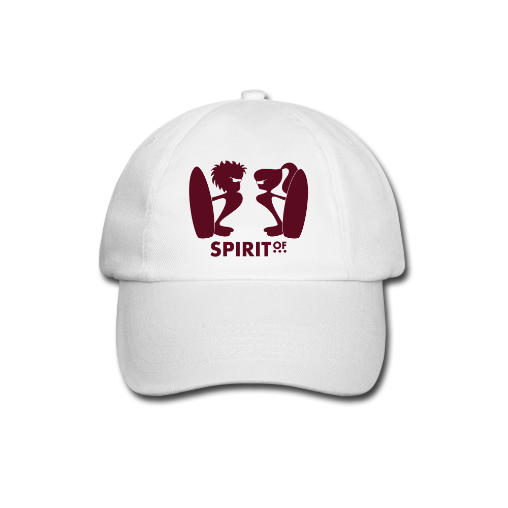 Gorra Béisbol Blanca - Spiritof Surf BurgundyRed Shapes - white/white