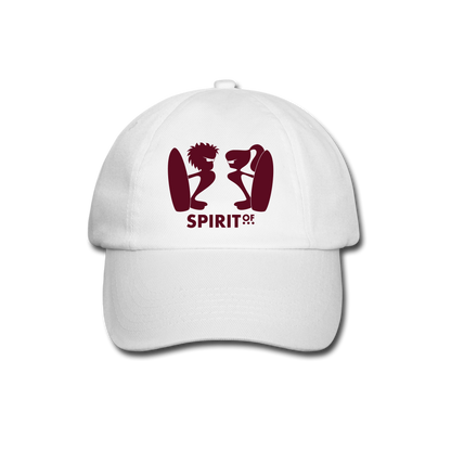 Gorra Béisbol Blanca - Spiritof Surf BurgundyRed Shapes - white/white
