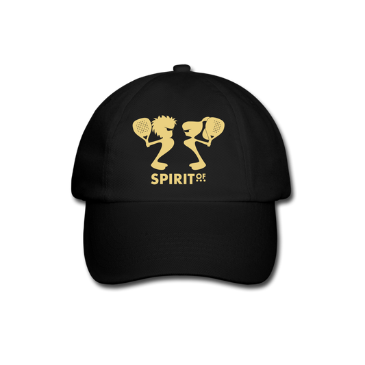 Gorra Béisbol Blanca/Negra/Azul Marino - Spiritof Pádel Cream Shapes - black/black