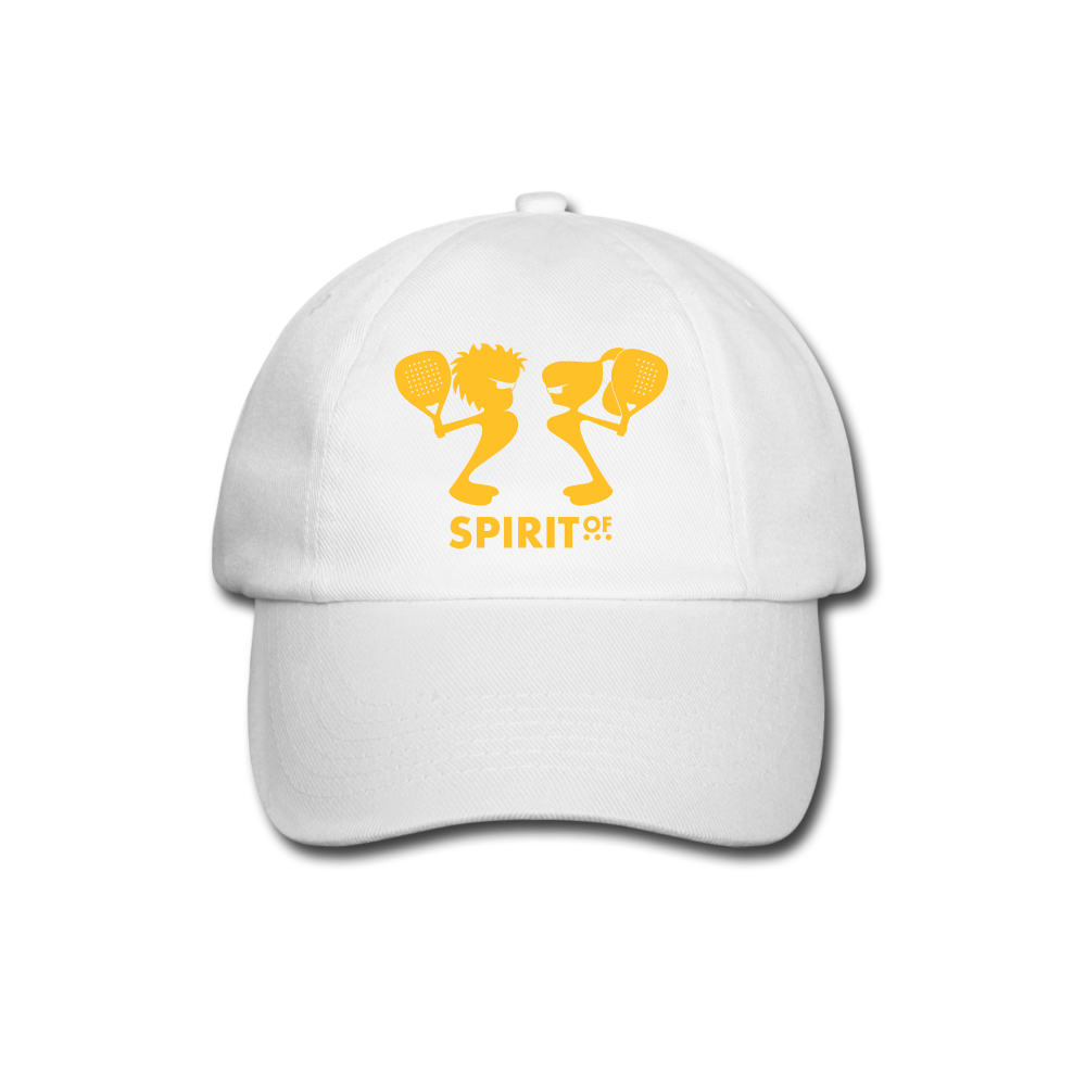Gorra Béisbol Blanca/Negra/Azul Marino - Spiritof Pádel YellowGold Shapes - white/white