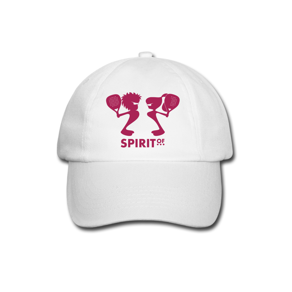 Gorra Béisbol Blanca/Negra/Azul Marino - Spiritof Pádel Magenta Shapes - white/white