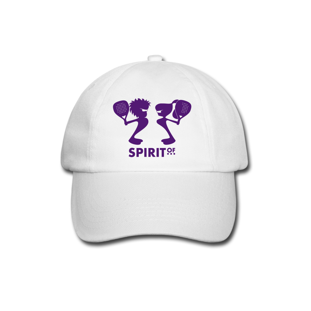 Gorra Béisbol Blanca/Negra/Azul Marino - Spiritof Pádel Purple Shapes - white/white
