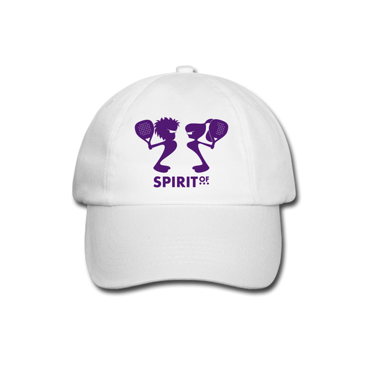 Gorra Béisbol Blanca/Negra/Azul Marino - Spiritof Pádel Purple Shapes - white/white