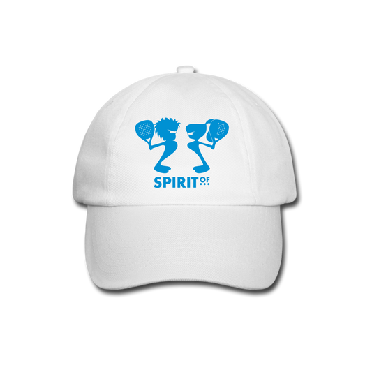 Gorra Béisbol Blanca/Negra/Azul Marino - Spiritof Pádel LightBlue Shapes - white/white