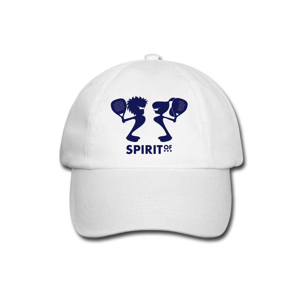 Gorra Béisbol Blanca - Spiritof Pádel Navy Shapes - white/white