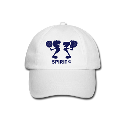 Gorra Béisbol Blanca - Spiritof Pádel Navy Shapes - white/white
