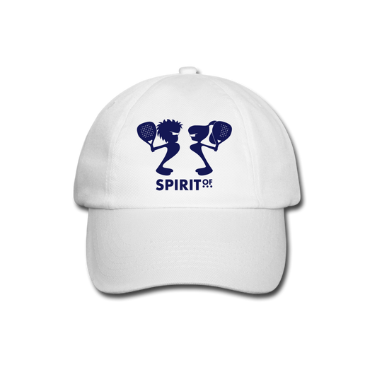 Gorra Béisbol Blanca - Spiritof Pádel Navy Shapes - white/white