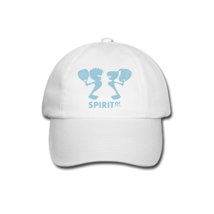 Gorra Béisbol Blanca/Negra/Azul Marino - Spiritof Pádel SkyBlue Shapes - white/white