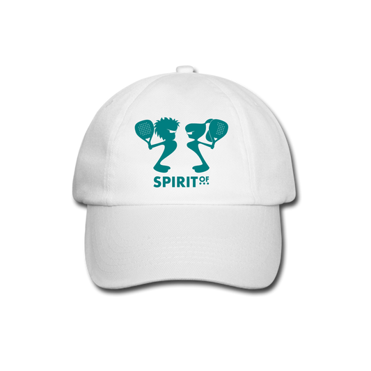 Gorra Béisbol Blanca/Negra/Azul Marino - Spiritof Pádel EmeraldGreen Shapes - white/white