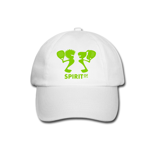 Gorra Béisbol Blanca/Negra/Azul Marino - Spiritof Pádel AppleGreen Shapes - white/white