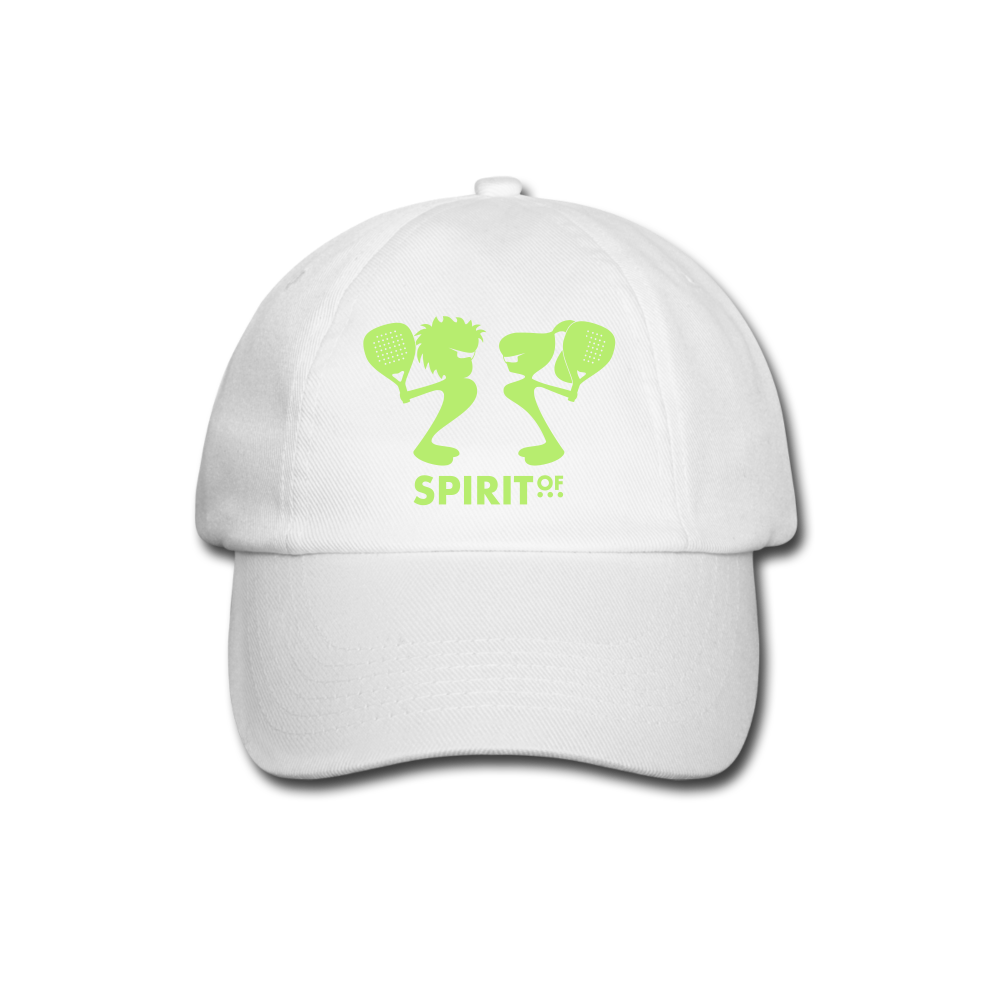 Gorra Béisbol Blanca/Negra/Azul Marino - Spiritof Pádel BrightGreen Shapes - white/white