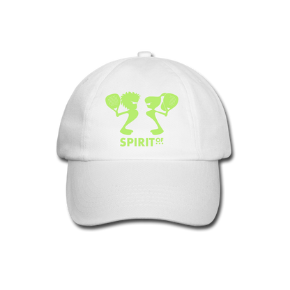 Gorra Béisbol Blanca/Negra/Azul Marino - Spiritof Pádel BrightGreen Shapes - white/white