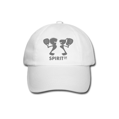 Gorra Béisbol Blanca/Negra - Spiritof Pádel Grey Shapes - white/white