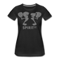 Camiseta Básica 150 Negra (Mujer) - Spiritof Pádel Grey Shapes - black