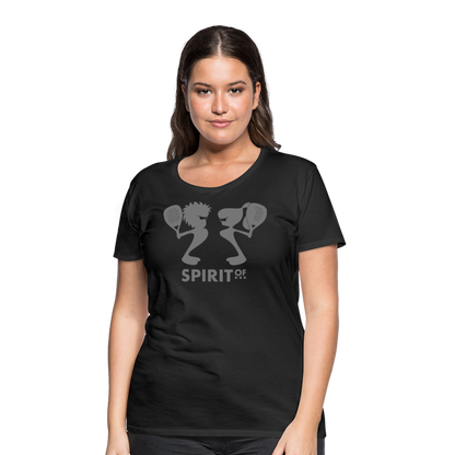 Camiseta Básica 150 Negra (Mujer) - Spiritof Pádel Grey Shapes - black