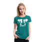 Camiseta Básica 150 Turquesa (Mujer) - Spiritof Pádel White Shapes - diva blue