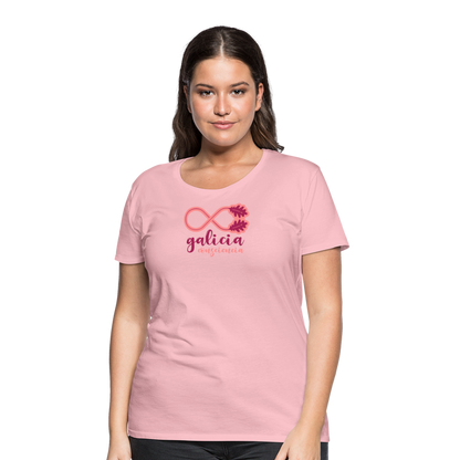 Camiseta Básica 150 Rosa Cristal (Mujer) - Consciencia Galicia Magenta&Pink - rose shadow